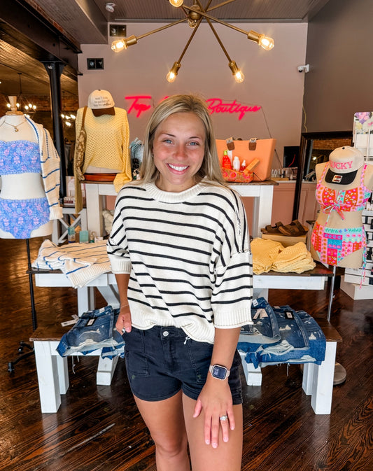 Downtown Striped Sweater
