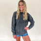 Washed Corded Crewneck