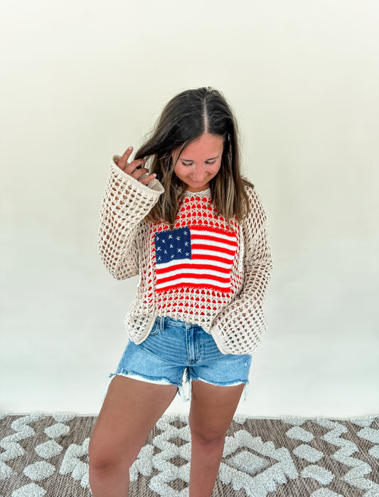 USA Crochet Top
