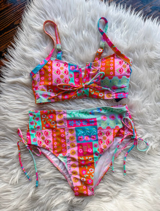 Luna Tie Two Piece Swimsuit (sold as set)