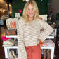 Textured Lines Sweater