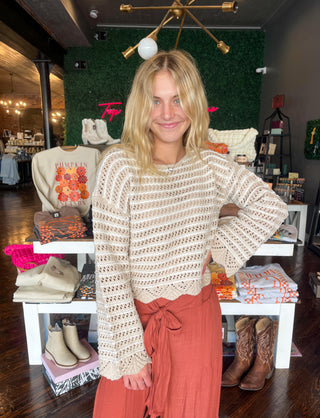 Textured Lines Sweater