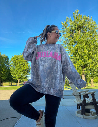 Indiana Camo Embroidered Mockneck
