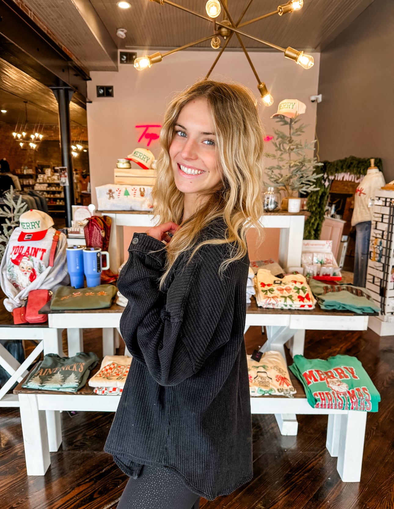 Weekend Waffle Button Down