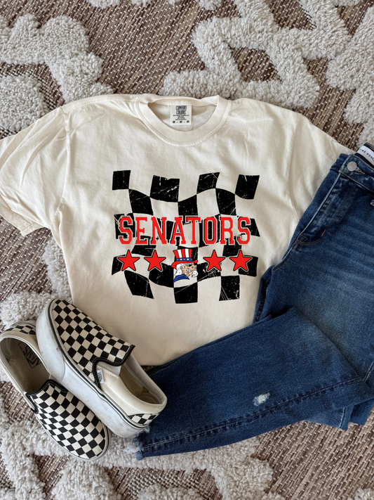 #2 Senators Comfort Color Tee