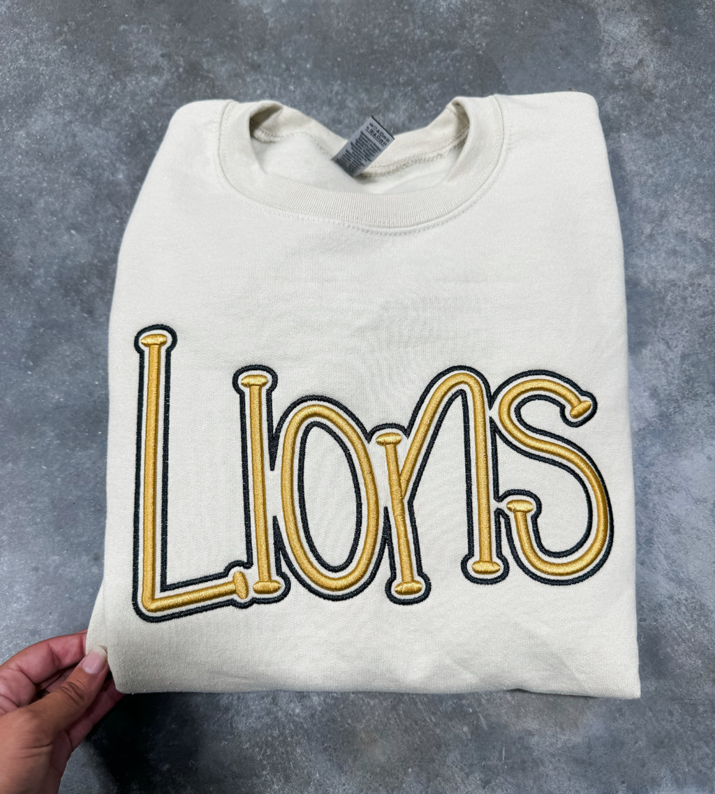 Lions Embroidered Sweatshirt