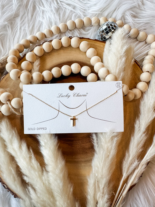 Simple Cross Necklace