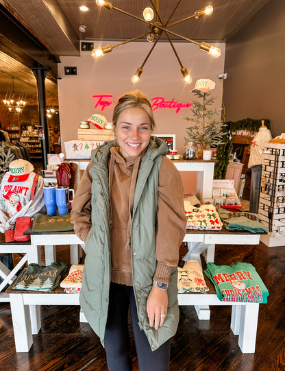 Long Layer Puffer Vest