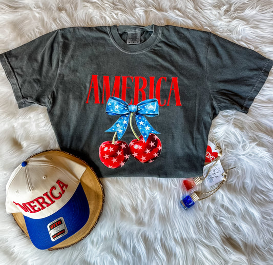 America Retro Cherry Tee