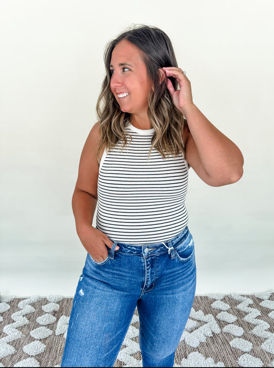 Rebecca Striped Bodysuit