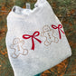 Gingerbread & Bows Embroidered Sweatshirt