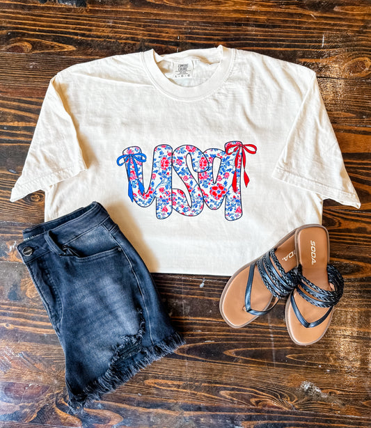 Floral Freedom Tee