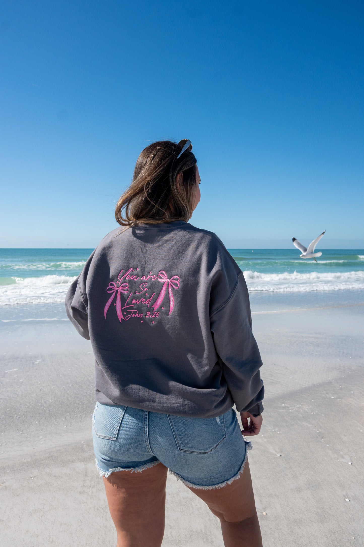 You Are So Loved Embroidered Sweatshirt