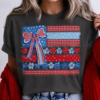 Americana Bow Flag Graphic Tee
