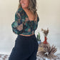 True Blue Retro Top