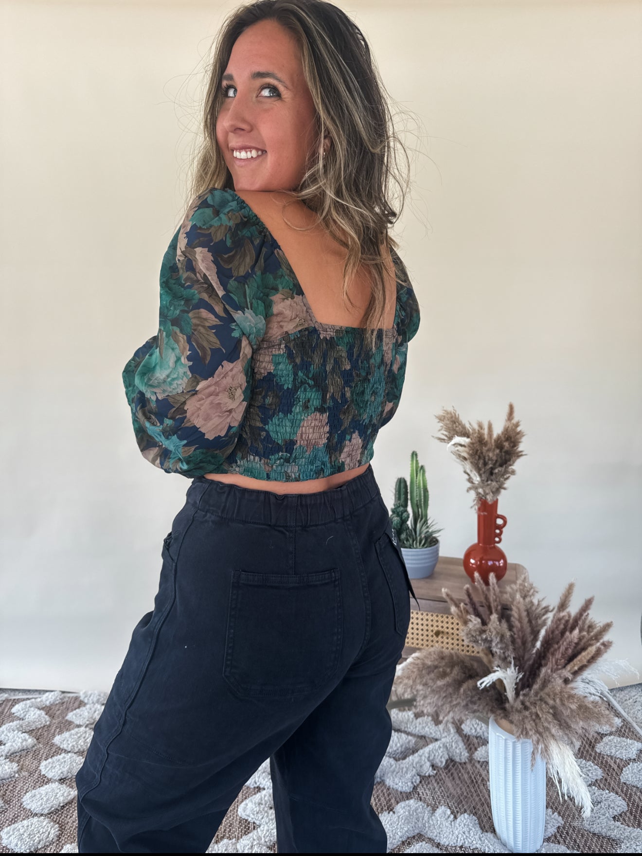 True Blue Retro Top