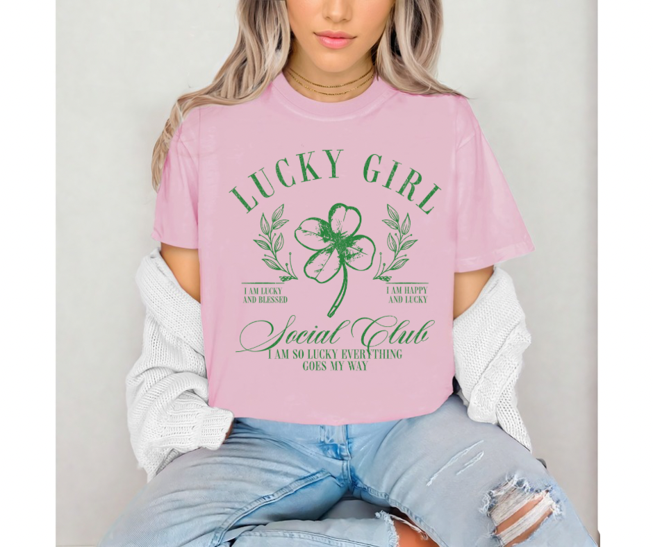 Lucky Girl Social Club St. Patrick’s Day Crew/Tee