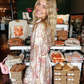 Patch & Print Long Sleeve Dress