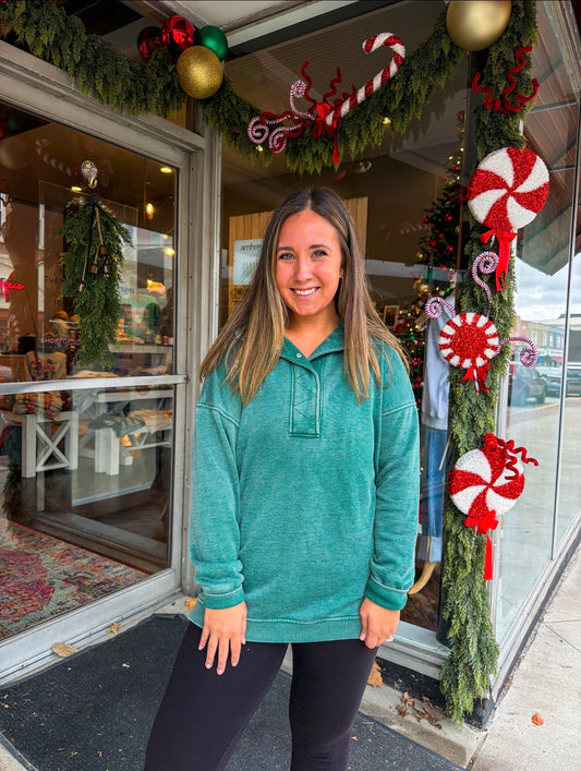 Luxe Snap Pullover by Top Notch