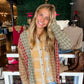 Frosted Plaid Oversized Button Down