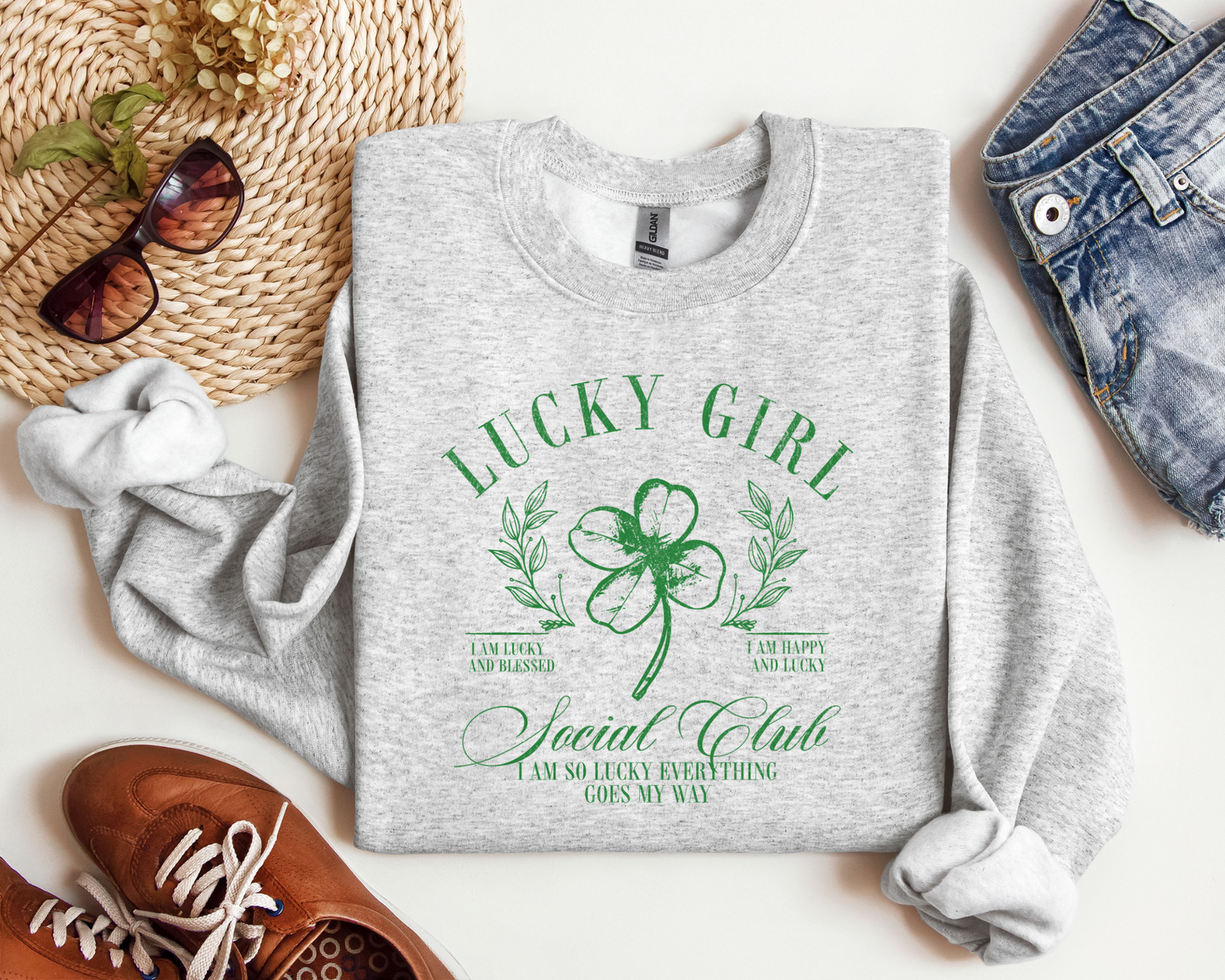 Lucky Girl Social Club St. Patrick’s Day Crew/Tee