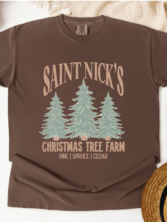 St. Nicks Christmas Farm Graphic Tee/Crew
