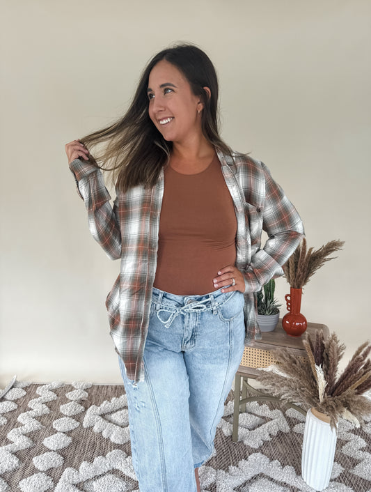 Gracelyn Flannel Button Up