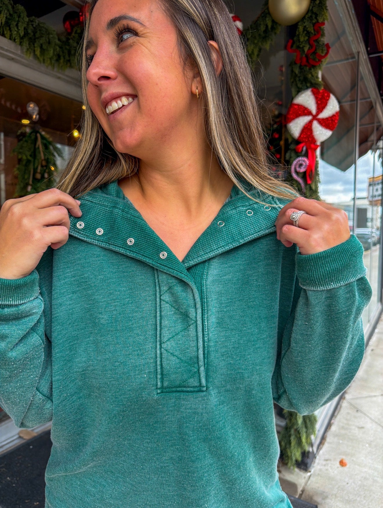 Luxe Snap Pullover by Top Notch