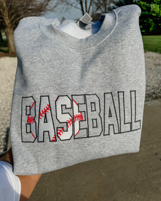 Embroidered Sport Crewneck