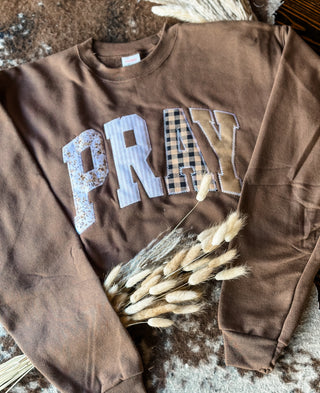 Pray Patch Embroidered Sweatshirt