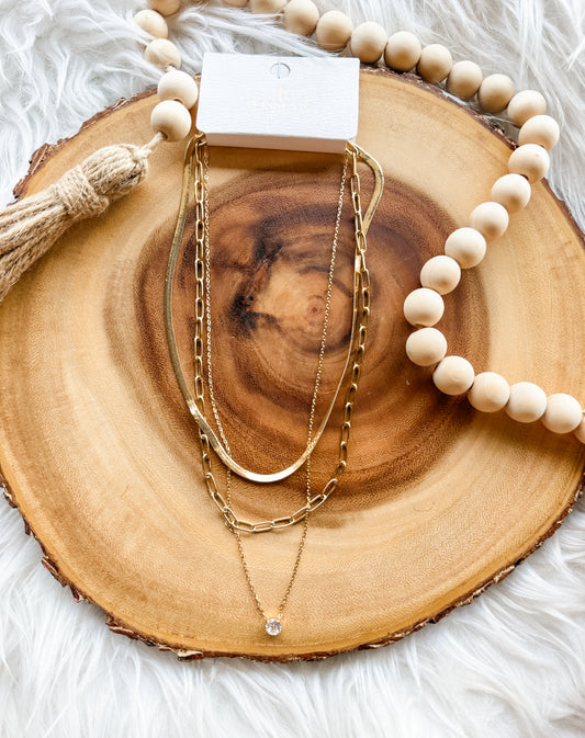 Golden Harmony Layered Necklace