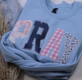 Pray Patch Embroidered Sweatshirt