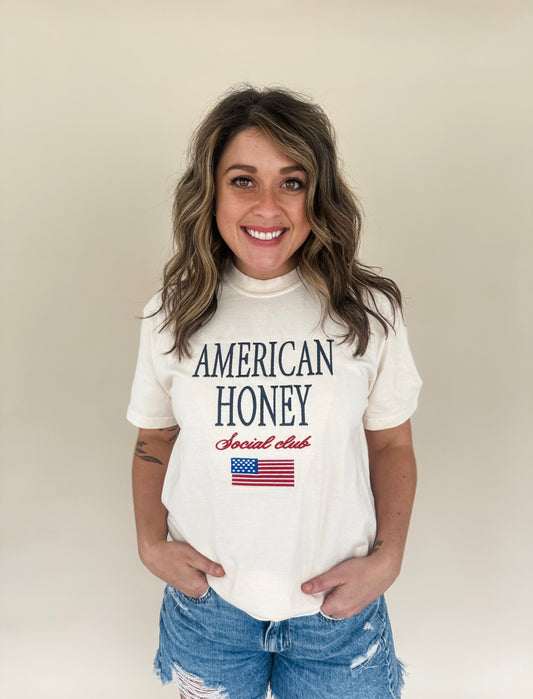 American Honey Embroidered Tee/Sweatshirt