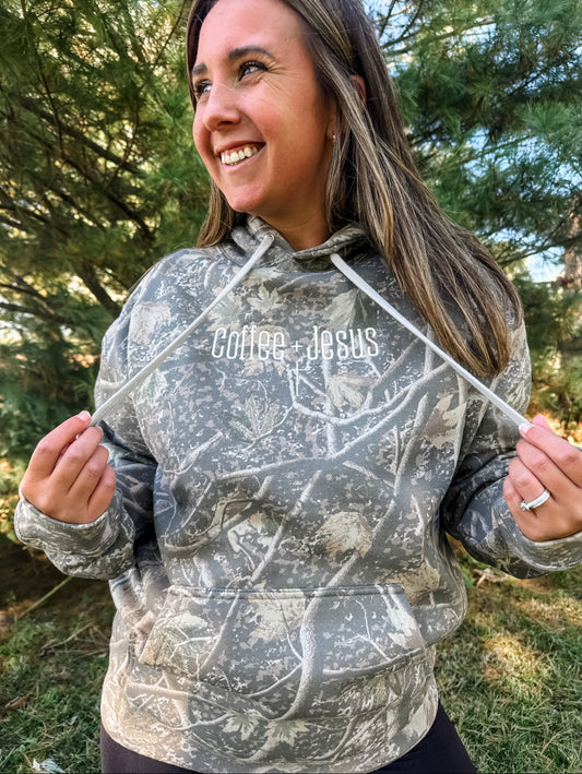 Faith in the Woods Camo Hoodie