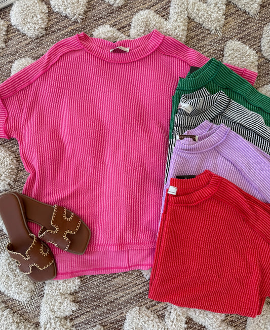 Casual Ribbed Tee