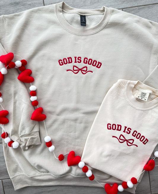 God Is Good Embroidered