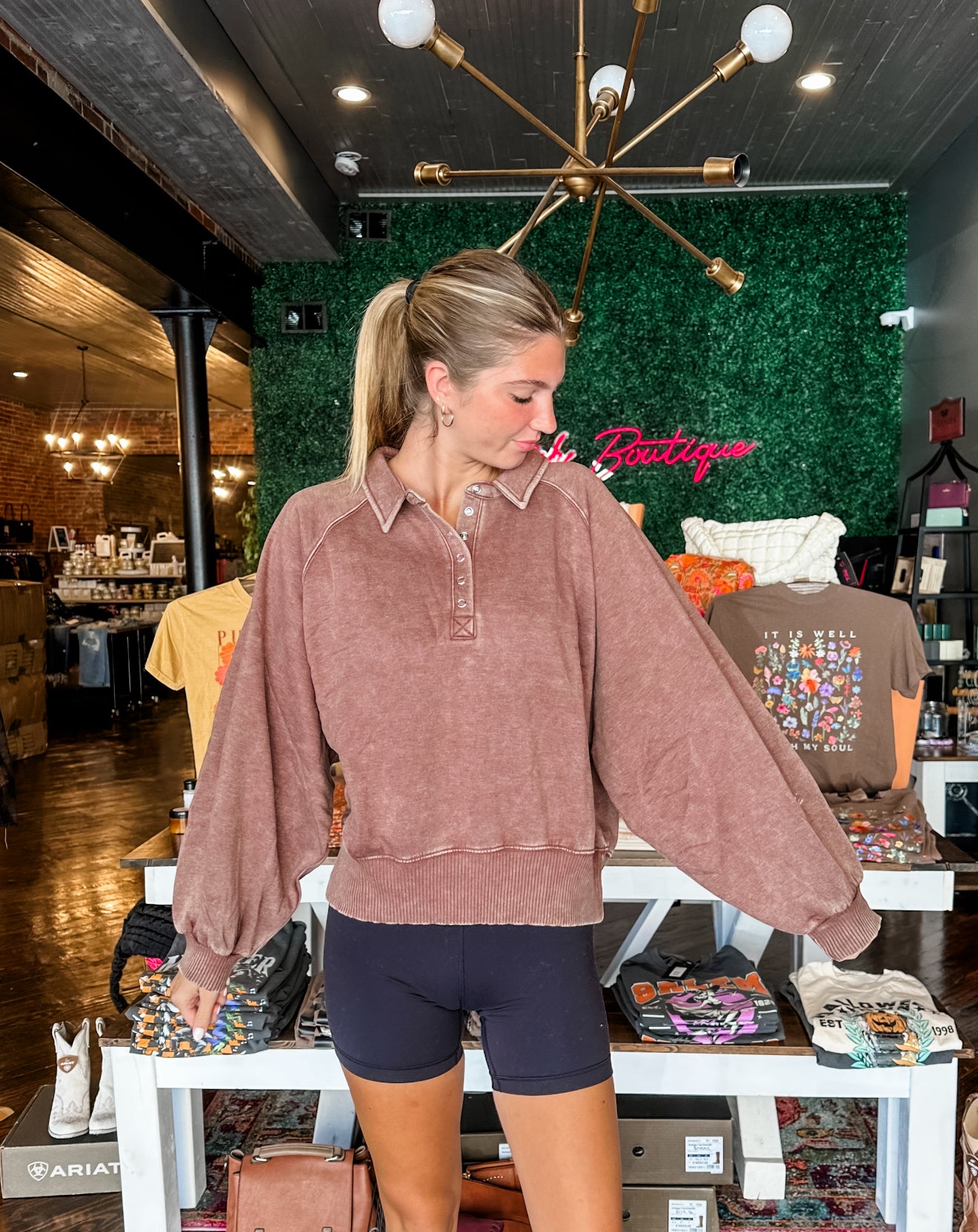 Crisp Morning Washed Sweater