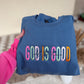 God Is Good Embroidered Crewneck