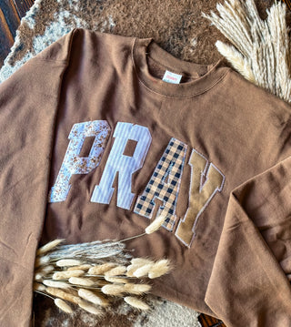 Pray Patch Embroidered Sweatshirt