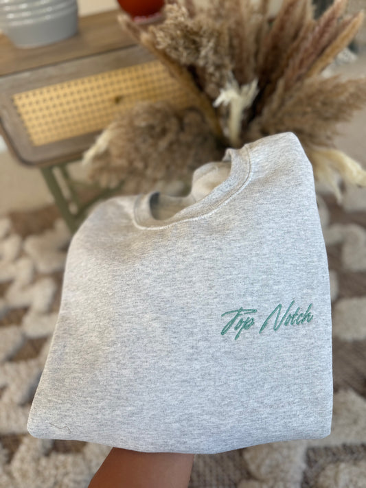Signature Top Notch Embroidered Sweatshirt