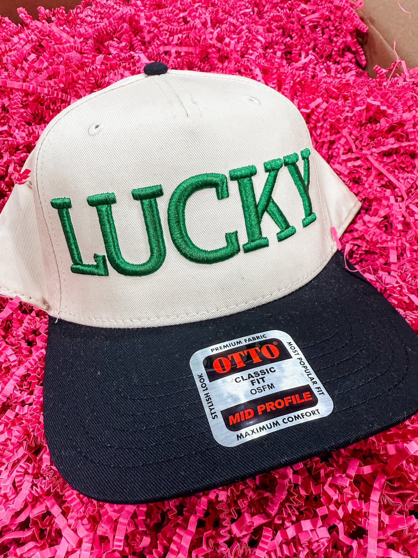 Lucky 3D Embroidered Hat