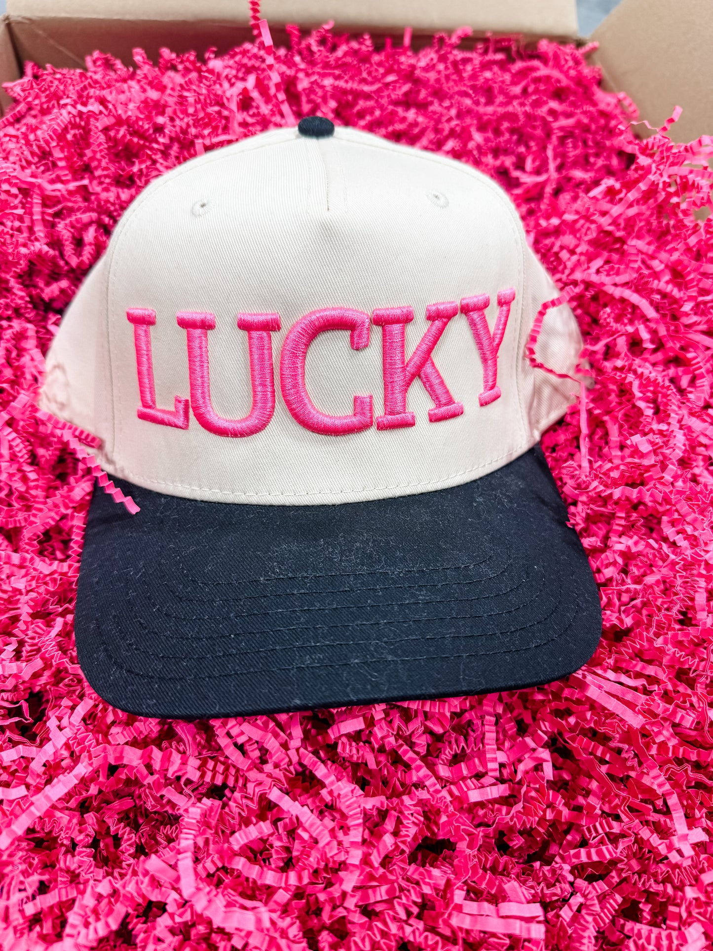 Lucky 3D Embroidered Hat