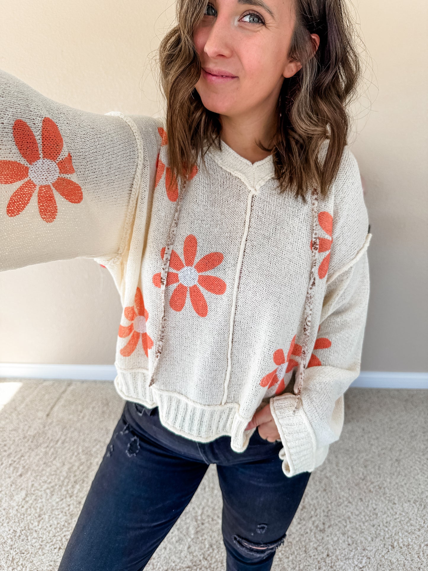 Daisy Floral Knit