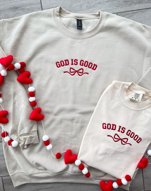 God Is Good Embroidered