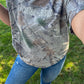 Coffee + Jesus Camo Embroidered Boxy Tee