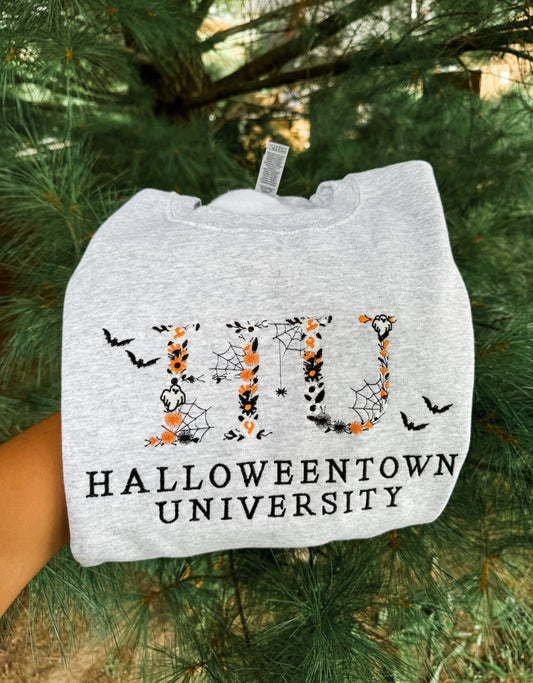 Halloweentown University Embroidered Crewneck