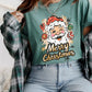 Santa Merry Christmas Graphic Tee/Crew