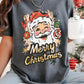 Santa Merry Christmas Graphic Tee/Crew