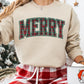 Plaid Merry Graphic Tee/Crew