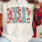 Retro Merry Graphic Tee/Crew